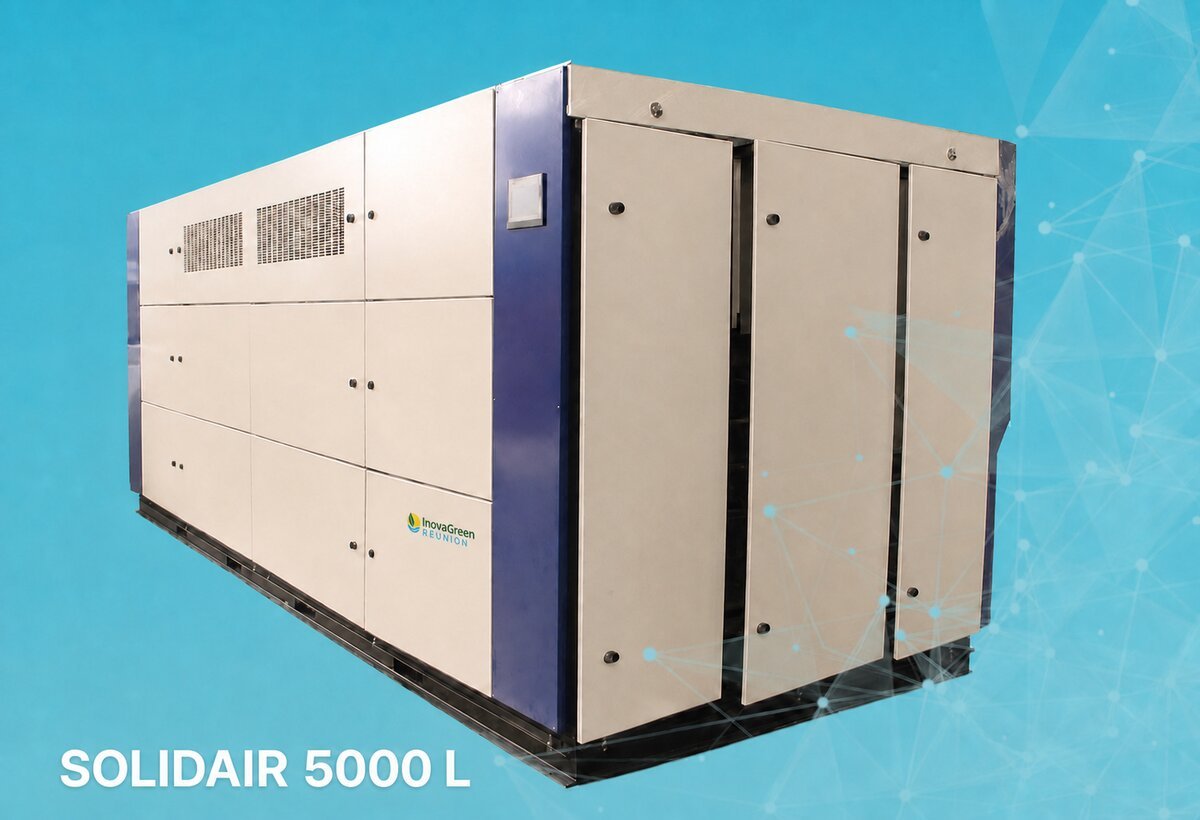 SOLIDAIR high-capacity atmospheric water generator unit for large and humanitarian deployments in Kenya